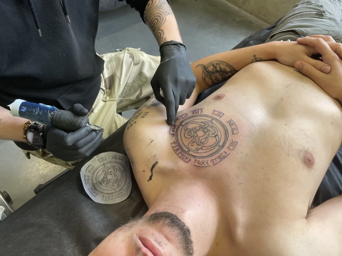 Tattoo training at London Tattoo College, where Dagenham students learn