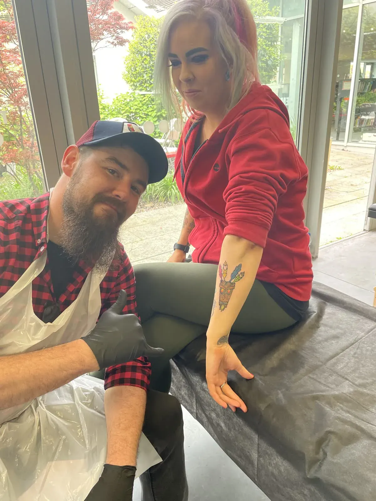 Tattoo training at London Tattoo College, where Canning Town students learn