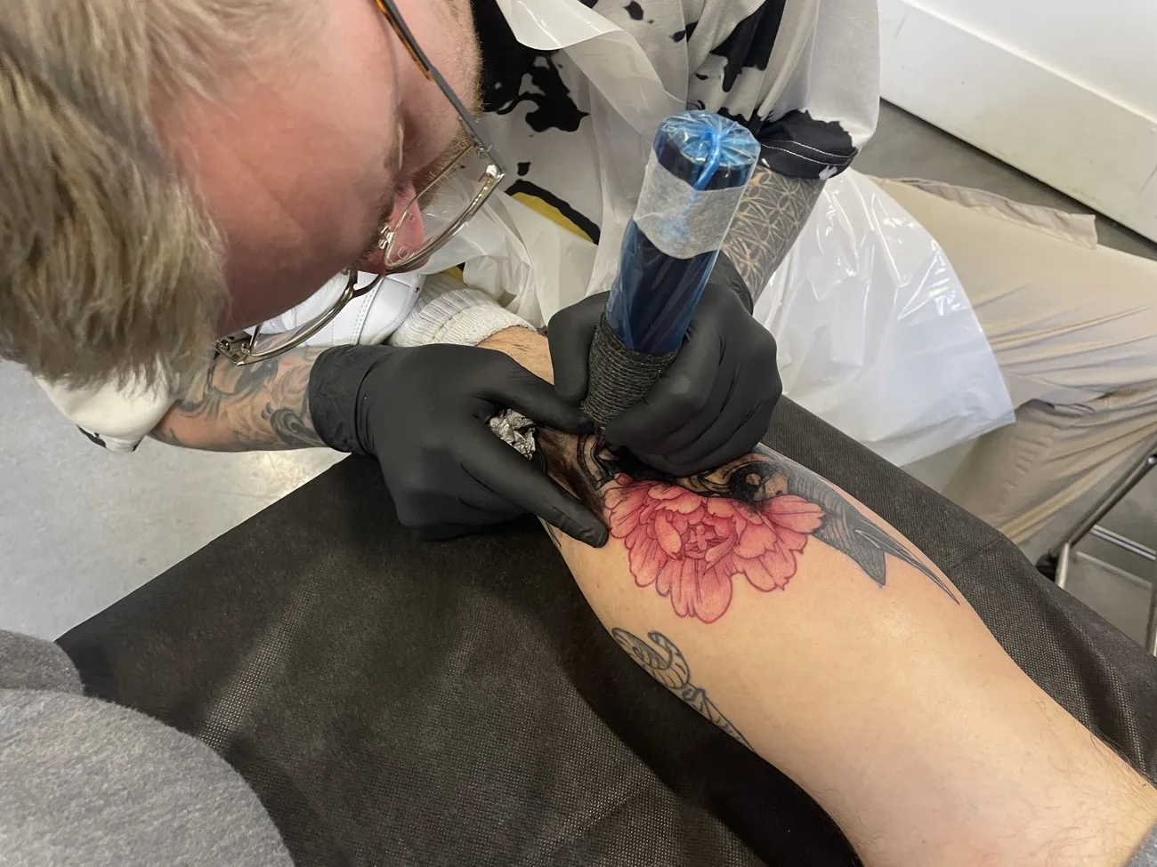 Tattoo training at London Tattoo College, where the City of London students learn